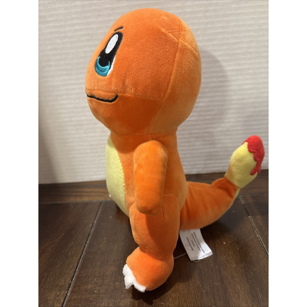 Pokemon Charmander (Tomy) 9" Tall Stuffed Plush Orange Dragon - Picture 2 of 4